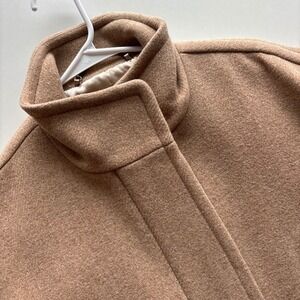 J.Crew STADIUM-CLOTH COCOON COAT Wool Tan Beige B2770‎ Womens 6